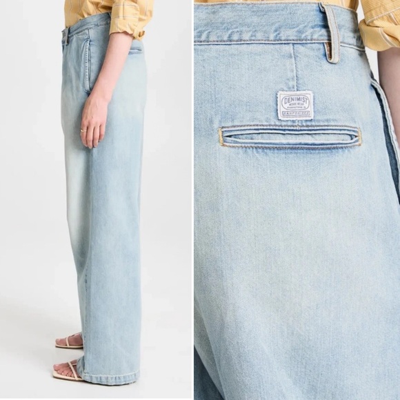 Denimist blair double pleated jeans jinx blue revolve shopbop $345 MSRP size 31 - Picture 3 of 9